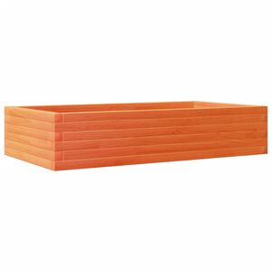 vidaXL Plantenbak 110x60x23 cm massief grenenhout wasbruin
