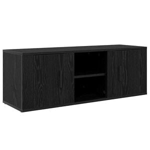 vidaXL TV-kast 100 x 31,5 x 35 cm Zwart Eiken Bewerkt hout
