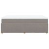 vidaXL Boxspring met matras stof taupe 120x190 cm