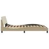 vidaXL Bedframe "Dover" stof cr&egrave;mekleurig 140x190 cm