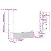 vidaXL Tv-meubelset Wandgemonteerd 4 pcs Grijs Sonoma Bewerkt hout