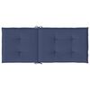 vidaXL Stoelkussens 6 st hoge rug stof marineblauw