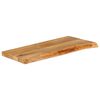 vidaXL Tafelblad met natuurlijke rand 80x30x2,5 cm massief mangohout
