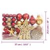 vidaXL 108-delige Kerstballenset goud en rood