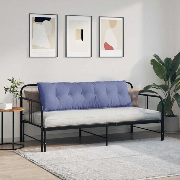 vidaXL Rugkussen Jeans Blauw 160 x 19 x 50 cm Stof