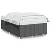 vidaXL Bedframe zonder matras 120x190 cm stof donkergrijs
