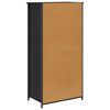 vidaXL Highboard Zwart Eiken 62 x 36 x 121,5 cm Bewerkt hout