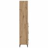 vidaXL Hoge kast Artisan Eiken 69,5 x 34 x 180 cm Bewerkt hout