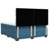 vidaXL Boxspring met matras fluweel blauw 180x200 cm