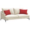 vidaXL Sofa Kussens 2 stuks Rood 60 x 40 cm Stof