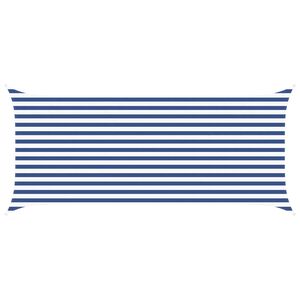 vidaXL Zonneschaduwzeil Blauw en Wit 4,5 x 2 m 100% Polyester Oxford