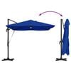 vidaXL Cantilever Roma parasol Blauw en Zwart 352 x 251 x 265 cm