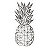 Homemania Wanddecoratie ananas 22x55 cm staal zwart