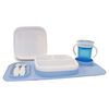 DERYAN Kinderplacemat Quuby silicone hemelsblauw