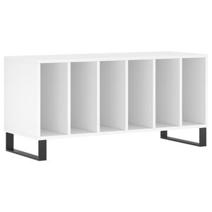 vidaXL Platenkast 100x38x48 cm bewerkt hout wit