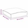 vidaXL Kussen 2 pcs Crème 40 x 40 x 8 cm Oxford Stof