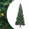 vidaXL Hoek Kunstkerstboom met 300 LED Groen 240 cm PVC en Metaal
