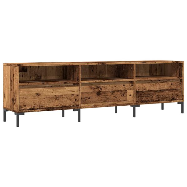 vidaXL Tv-meubel 150x30x44,5 cm bewerkt hout oud houtkleurig