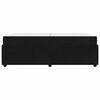 vidaXL Bedframe met matras Zwart 200 x 200 cm Stof
