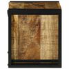 vidaXL Wijnrek Bruin en zwart 35 x 35 x 39 cm Massief Mango Hout
