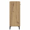 vidaXL Dressoir met lade Artisan Eiken 69,5 x 34 x 90 cm Bewerkt hout