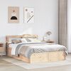 vidaXL Bedframe met hoofdbord massief grenenhout 160x200 cm