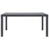 vidaXL Tuintafel 150x90x72 cm rattan-look kunststof bruin
