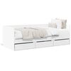vidaXL Slaapbank met lades zonder matras 90x200 cm wit