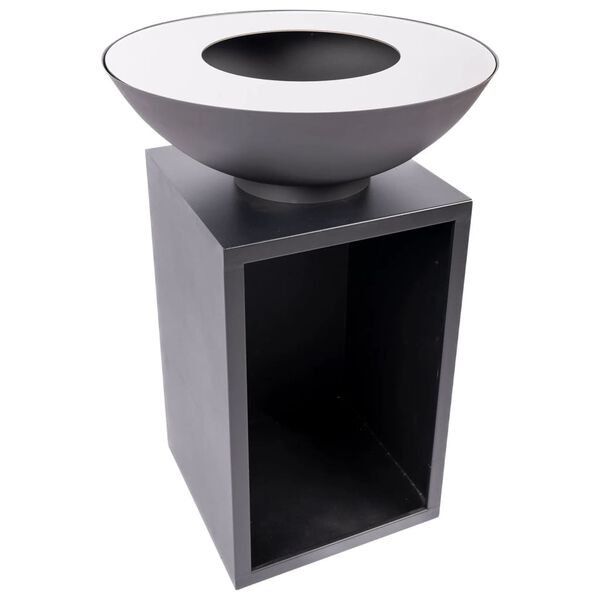 RedFire Tuinbarbecue met houtopslag Onyx 60 cm zwart