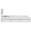 vidaXL Bedframe met hoofdeinde Wit 120 x 190 cm Massief grenenhout