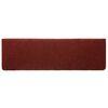 vidaXL Trapmatten Zelfklevend 5 stuks 65x21x4 cm Bordeaux Rood Rechthoekige Rand
