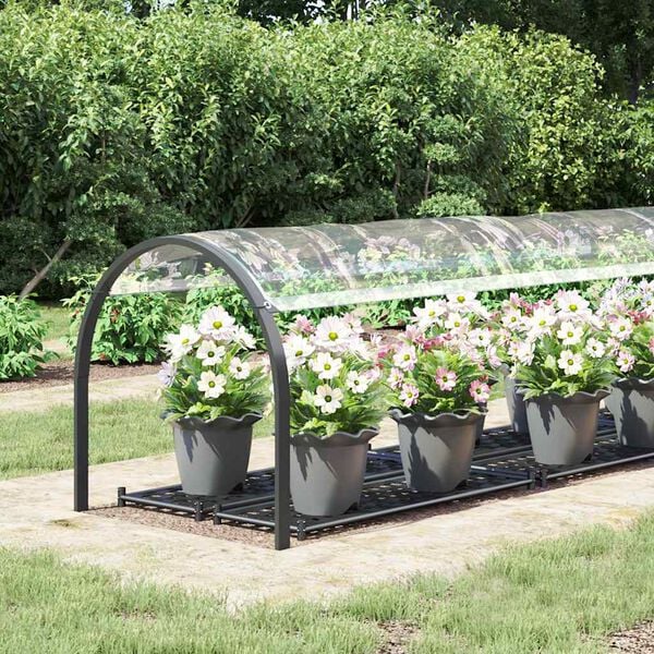 vidaXL Doorzichtig zeildoek met zeilringen 1x4 m PVC