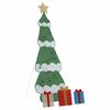 vidaXL Verlichte Kerstboom met 3 Cadeau Dozen 2D Warm Wit 180 cm