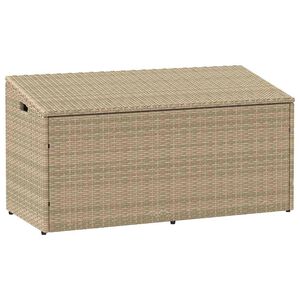 vidaXL Tuinbox beige 110x50x58 cm poly rattan