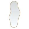 vidaXL Wandspiegel 80x35 cm goudkleurig