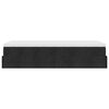 vidaXL Ottoman bed met matras 90x200cm stof zwart