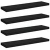 vidaXL Wandschappen zwevend 4 st 90x23,5x3,8 cm MDF zwart