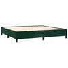 vidaXL Bedframe zonder matras 200x200 cm fluweel donkergroen