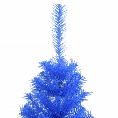 vidaXL Kunstkerstboom met standaard 150 cm PVC blauw
