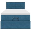 vidaXL Ottoman bed met matras 80x200cm fluweel donkerblauw