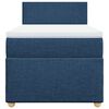 vidaXL Boxspring met matras stof blauw 90x190 cm