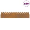 vidaXL Gazonranden 10 pcs Roestig 103 x 0,05 x 22 cm Cortenstaal