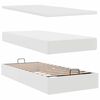 vidaXL Ottoman bed met matras en LED's 100x200cm kunstleer wit
