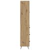 vidaXL Hoge opbergkast met plank 2 pcs Artisan Eiken Bewerkt hout