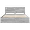 vidaXL Bedframe Grijs Sonoma 180 x 200 cm Massief grenenhout