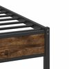 vidaXL Bedframe zonder matras hout gerookt eikenkleurig 100x200 cm