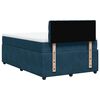 vidaXL Boxspring met matras fluweel blauw 120x200 cm
