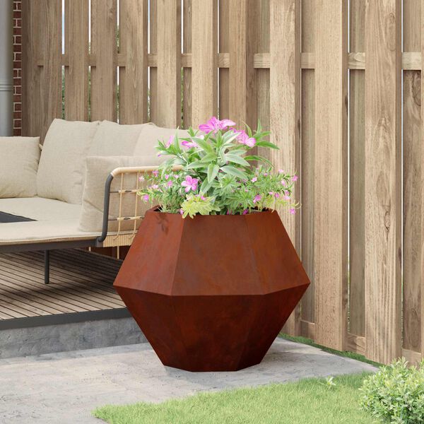 vidaXL Plantenbak Roestig 75 x 75 x 60 cm Cortenstaal