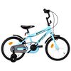 vidaXL Kinderfiets 16 inch zwart en blauw