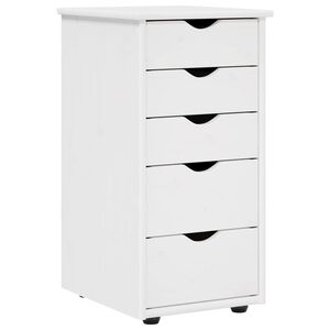 vidaXL Kast Wit 34 x 39 x 61,5 cm Massief Vurenhout